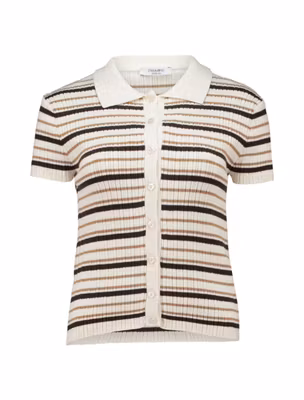 Stickad tröja - brun