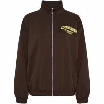 Sweatshirt cardigan - brun