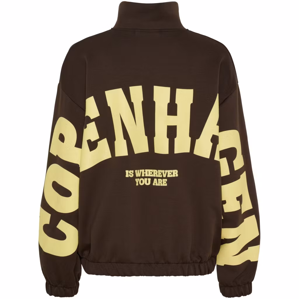 Sweatshirt cardigan - brun