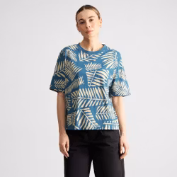 T-shirt Vadstena Cut Leaf Midnight Blue