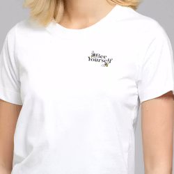 T-shirt Mysen Bee Yourself White