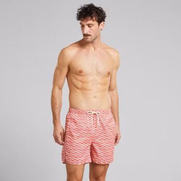Swim Shorts Sandhamn Sun Diamond Cayenne Red