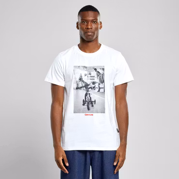 T-shirt Stockholm Gremlins Bike White