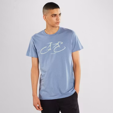 T-shirt Stockholm Marker Bike Steel Blue