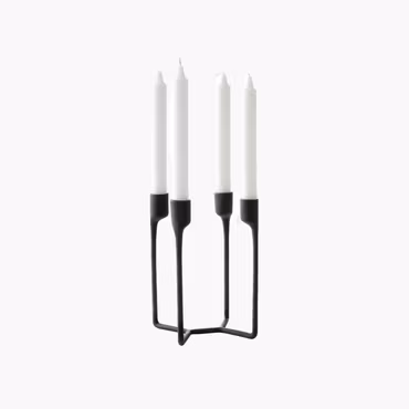 Heima 4-armed Candlestick Black