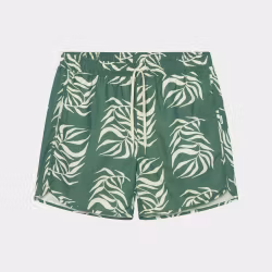 Swim Shorts Sandhamn Big Leaf Duck Green