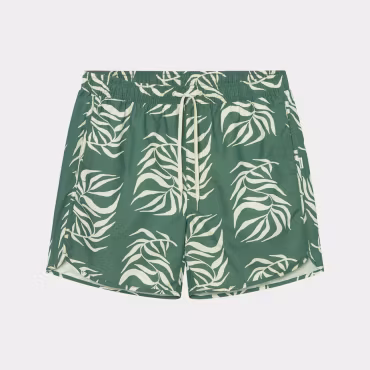 Swim Shorts Sandhamn Big Leaf Duck Green