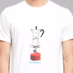 T-shirt Stockholm Boiling Coffee White