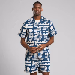 Shirt Marstrand Seagulls Majolica Blue