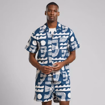 Shirt Marstrand Seagulls Majolica Blue