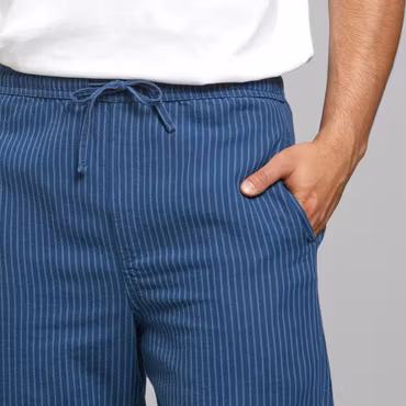 Shorts Vejle Work Stripe Dark Blue