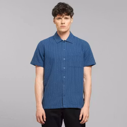 Shirt Brantevik Work Stripe Dark Blue