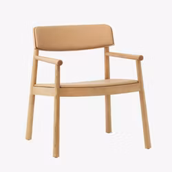 Timb Lounge Armchair - Camel Leather