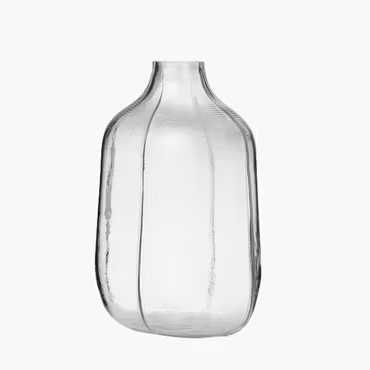 Step Vase H31 cm Clear