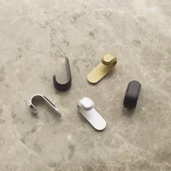 Curve Mini Hooks Matt Black (2 pcs)