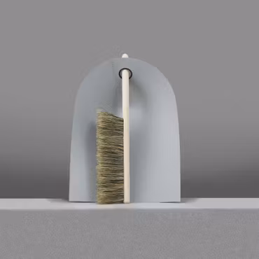 Dustpan & Broom - Light Grey
