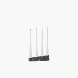 Ilta Ljusstake Marmor 25 cm - Svart