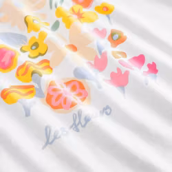T-shirt Vadstena Les Fleurs White