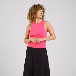 Rib Top Valdermarsvik Raspberry Pink
