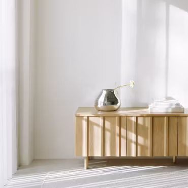 Rib Sideboard Low Oak