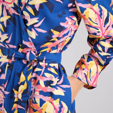 Wrap Jumpsuit Farsta Tropical Collage Multi Color