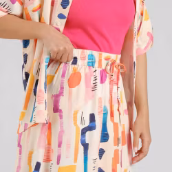 Skirt Klippan Summer Abstract Multi Colour