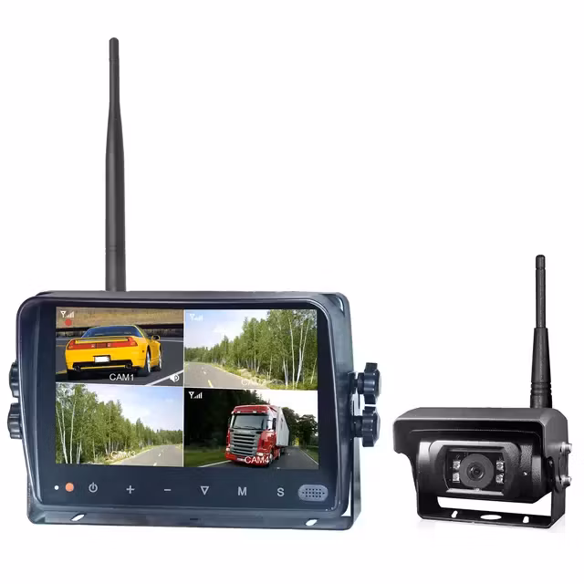 Trådlös backkamera med monitor (set) - Landbrukskamera solide og IP sertifiserte kamera