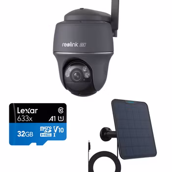 Reolink GO PT Ultra Grey PAKKE (Ink 6w Solcelle og 32gb minnekort)