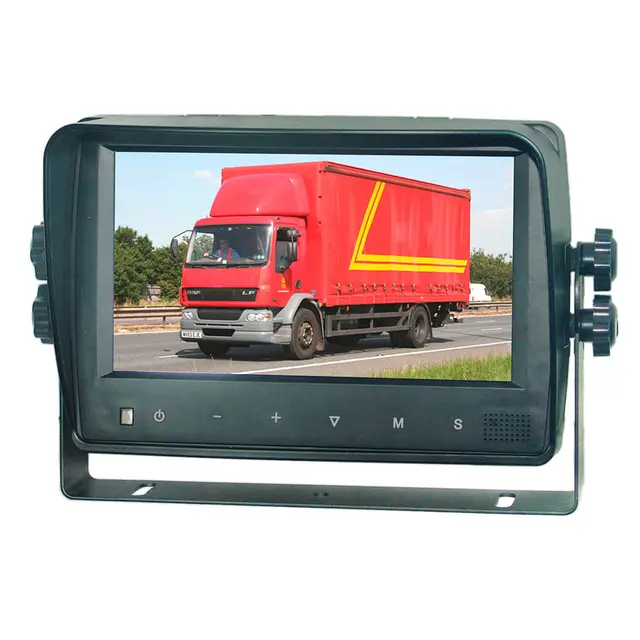 7" HD skjerm med touch knapper og lyd