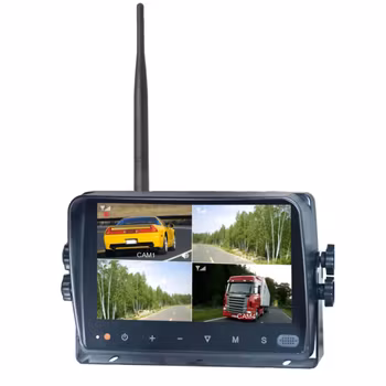 7" trådløs quadt HD ryggekameraskjerm