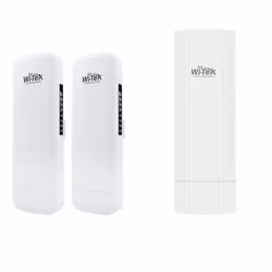 Nettverksbro mellom bygg. "Kjappest" (opptil 867Mbps) opptil 5km rekkevidde ink Wi-tek sender i bygg nr 2