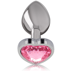 INTENSE Metal Anal Plug pink heart