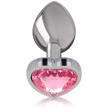 INTENSE Metal Anal Plug pink heart