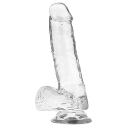 X RAY Clear Dildos w Balls 18.5 cm