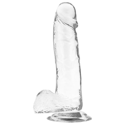 X RAY Clear Dildos w Balls 20 cm