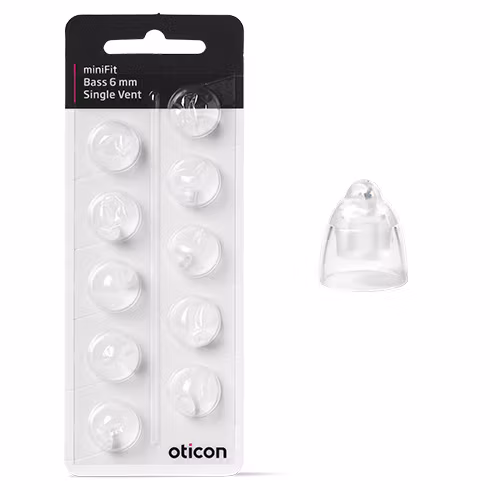 Oticon Dome Bass Single Vent Minifit