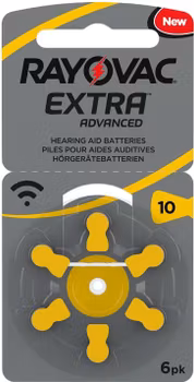 Hörapparatsbatteri 10 Gul - Rayovac Extra