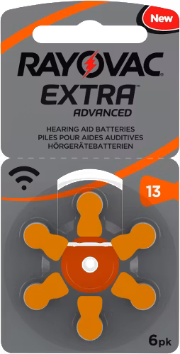 Hörapparatsbatteri 13 Orange - Rayovac Extra