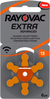 Hörapparatsbatteri 13 Orange - Rayovac Extra
