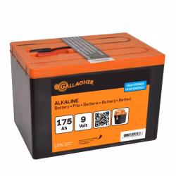 Batteripaket Gallagher Alkaline 9V/175Ah