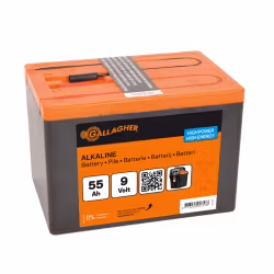 Batteripaket Gallagher Alkaline 9V/55Ah