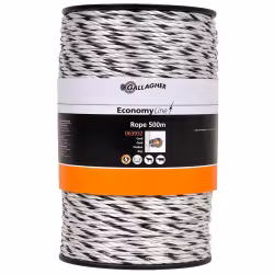 Elreb Gallagher PowerLine EKO hvid, 500m