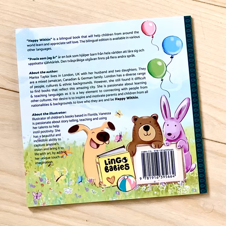 Happy within - Precis som jag är (tvåspråkig bok)