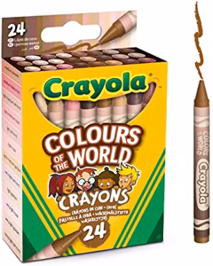 Hudfärgade kritor (24-pack)