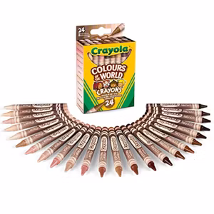 Hudfärgade kritor (24-pack)