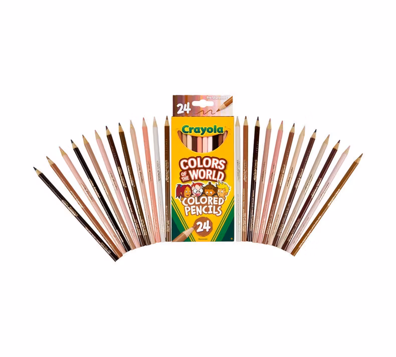 Hud- & hårfärgade Färgpennor (24-pack)