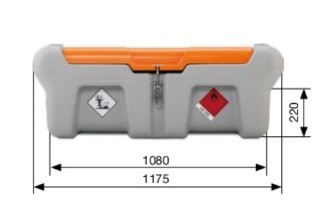 Dieseltank 210 lit. 12V