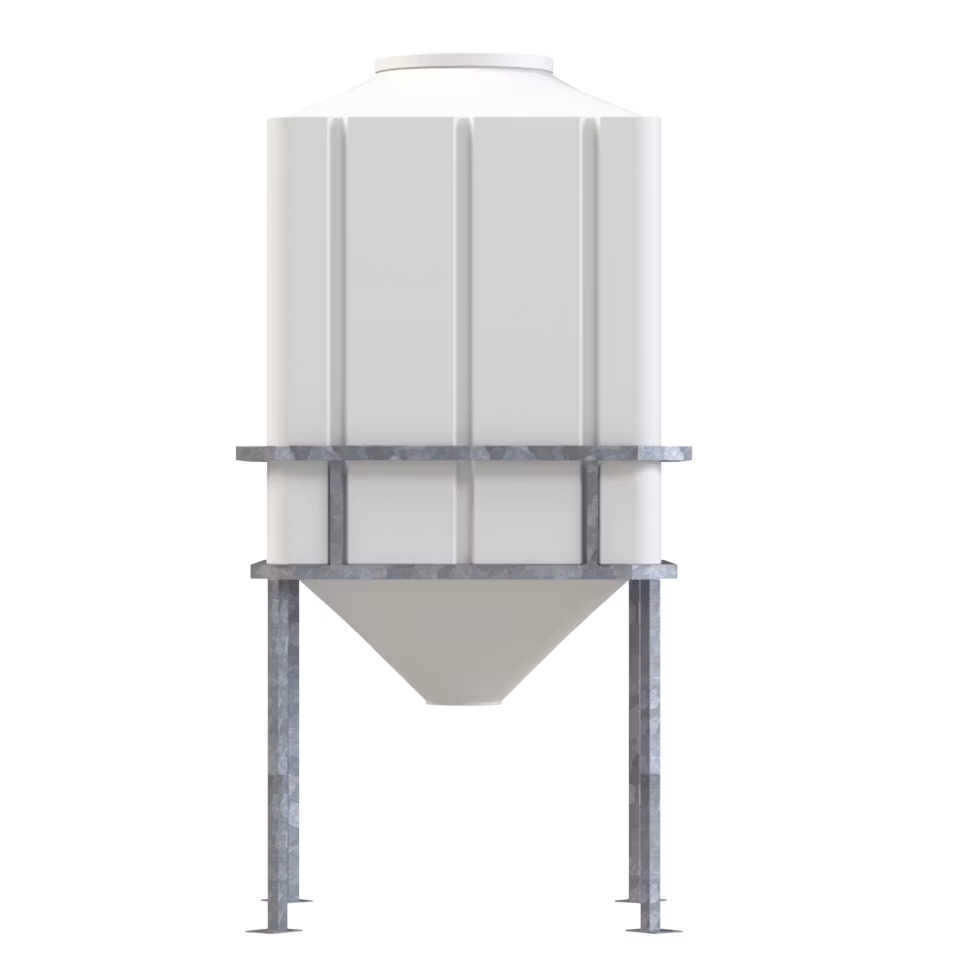 Rektangulär tank med konisk botten 2000 lit.