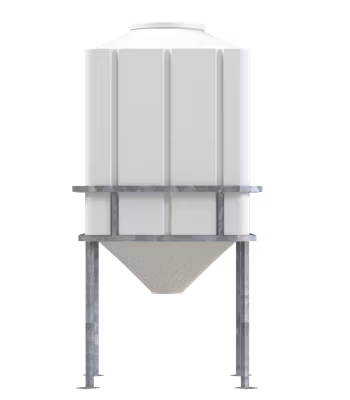 Rektangulär tank med konisk botten 2000 lit.