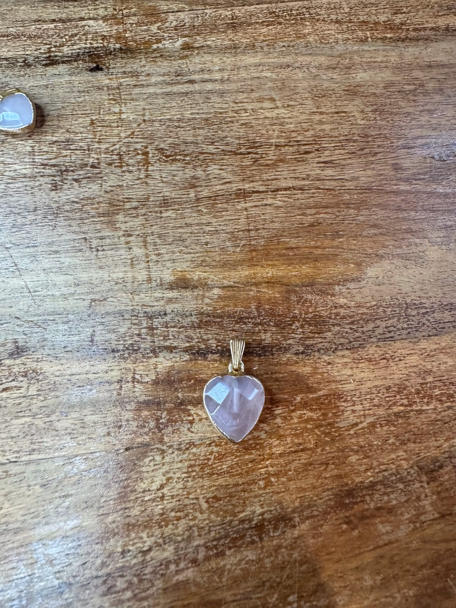 Hänge - Rosenkvarts hjärta